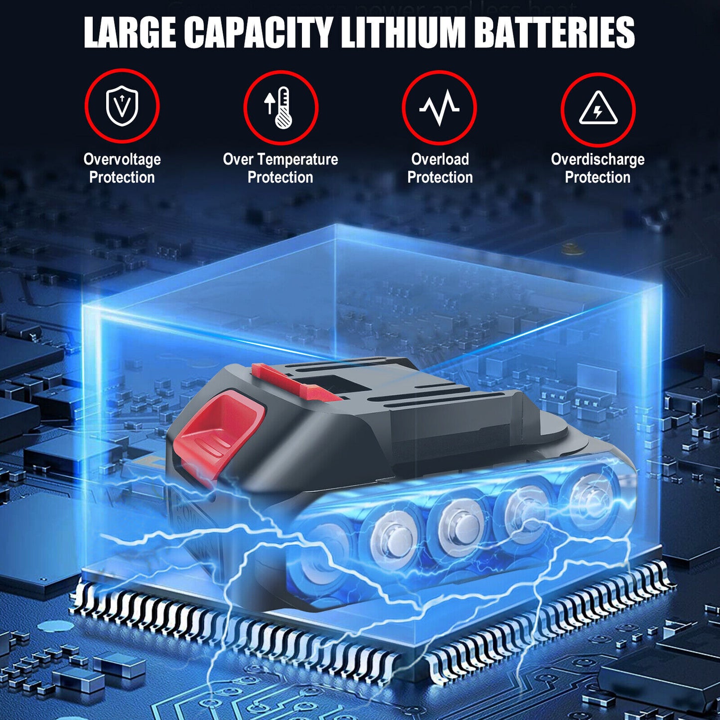 Cordless Mini Chainsaw, 6-Inch Electric Pruning Saw, Battery Powered