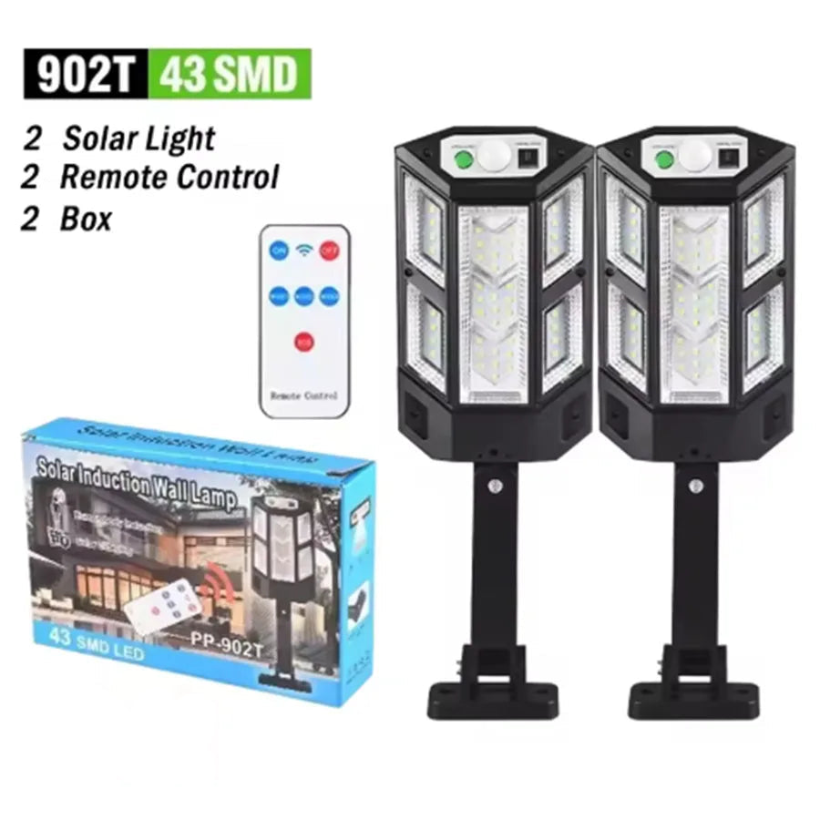 Powerful Solar Garden Light, 80,000 Lumens, Motion Activated, Waterproof