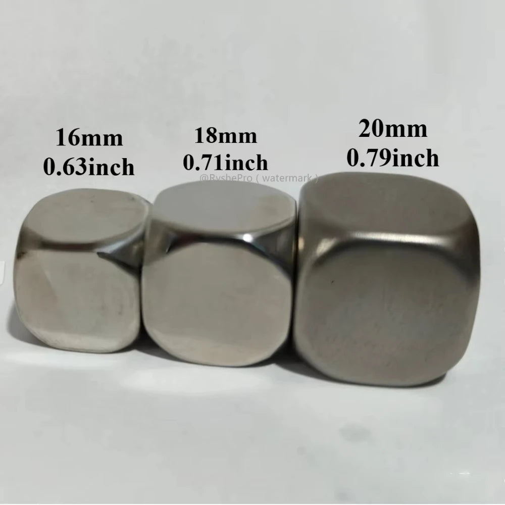 Stainless Steel Date Night Dice Set - Food Decision Dice for Couples