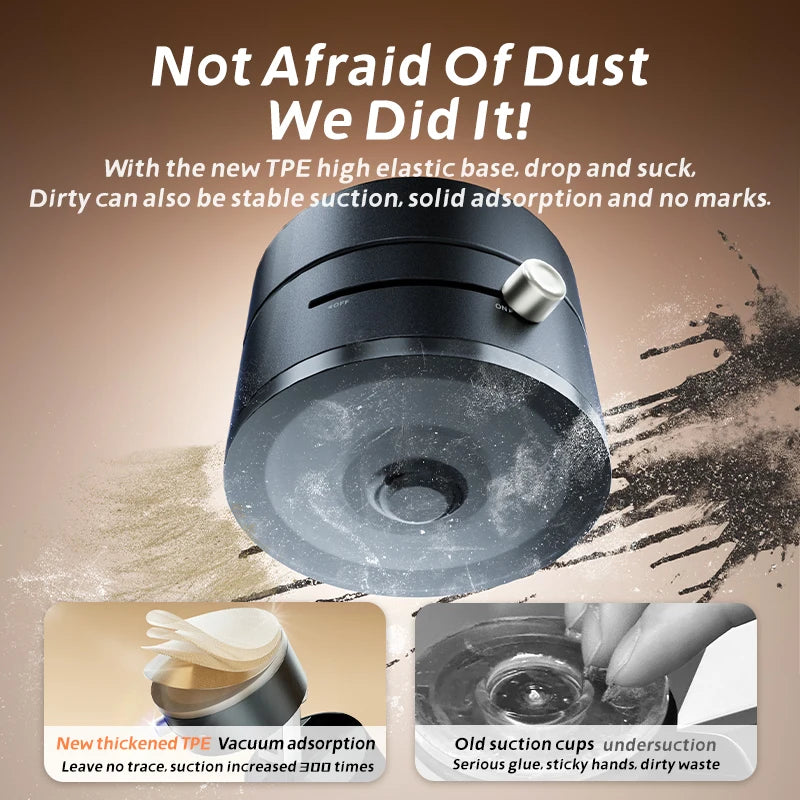 Magnetic Phone Holder: Mini Foldable Suction Cup Mount for iPhone & Android