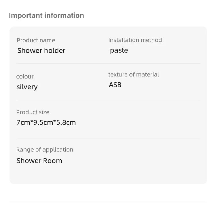 Universal Wall-Mounted Showerhead Holder – Punch-Free Adjustable Self-Adhesive Bathroom Bracket