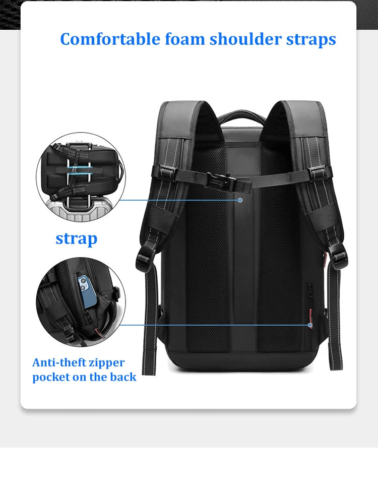 Vacuum Compression Backpack for Travel and Business