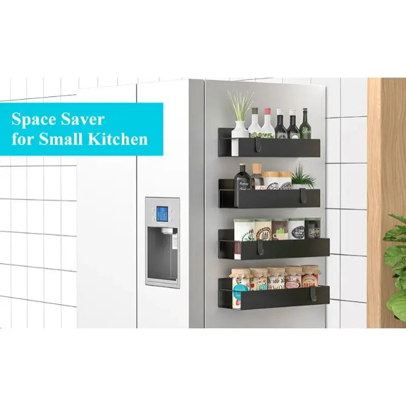 Magnetic Fridge Shelf: Space-Saving Spice & Kitchen Organizer