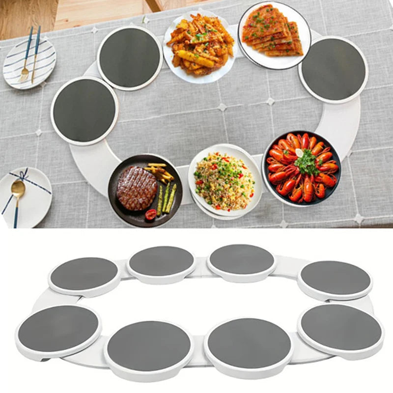 Spinning Snack Tray: Non-Slip Lazy Susan for Easy Sharing