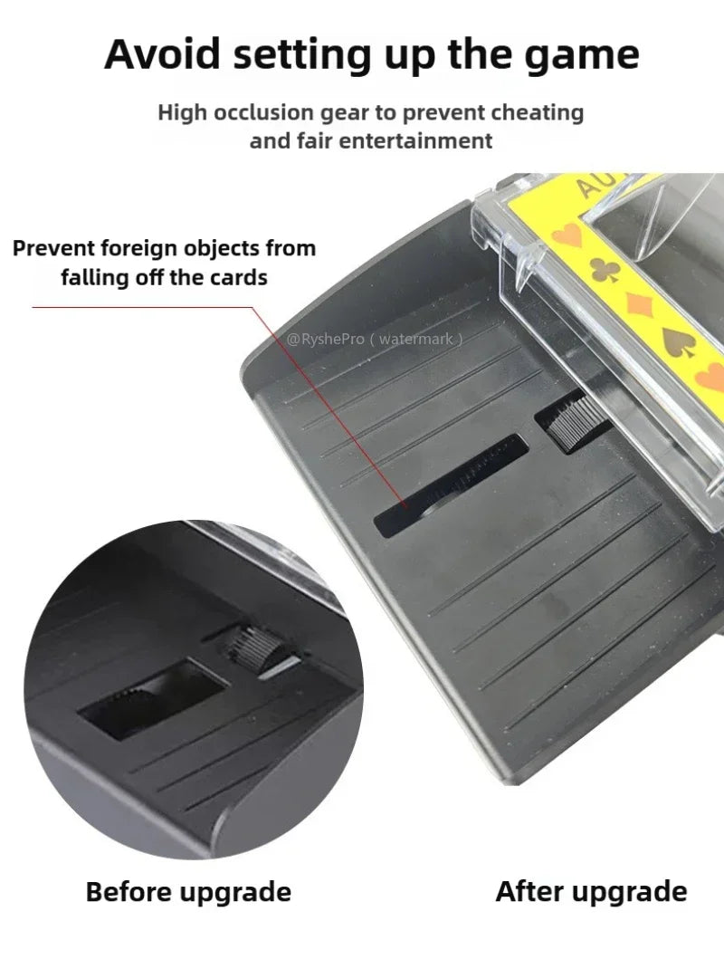 Automatic Card Shuffler - USB & Battery Powered - For Poker, Blackjack & More