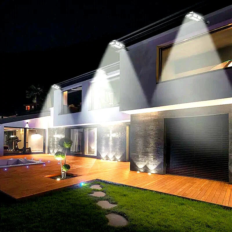 Powerful Solar Garden Light, 80,000 Lumens, Motion Activated, Waterproof