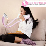 Hands-Free Memory Foam U-Shaped Neck Pillow with Phone & Tablet Holder