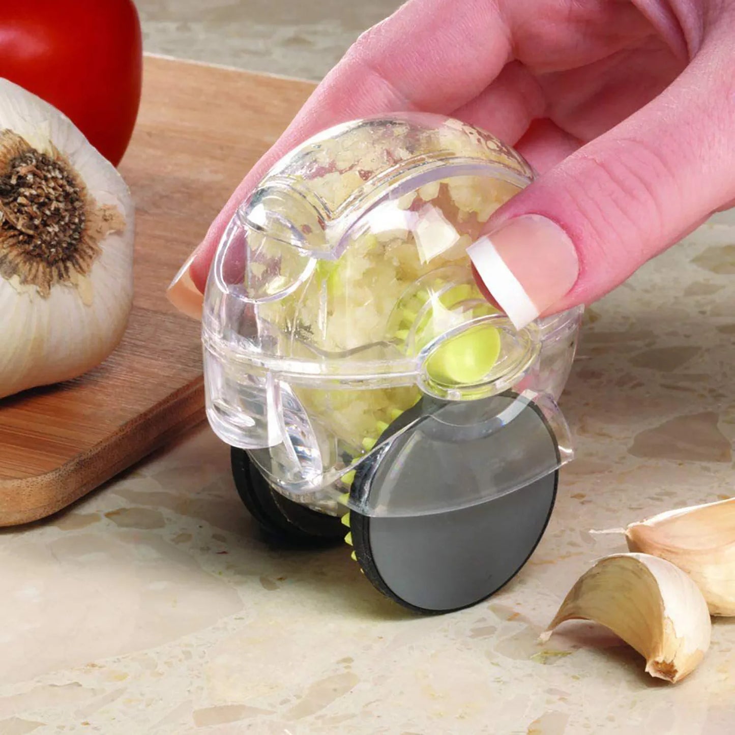 Rolling Garlic Mincer - Kitchen Gadget for Crushed Garlic