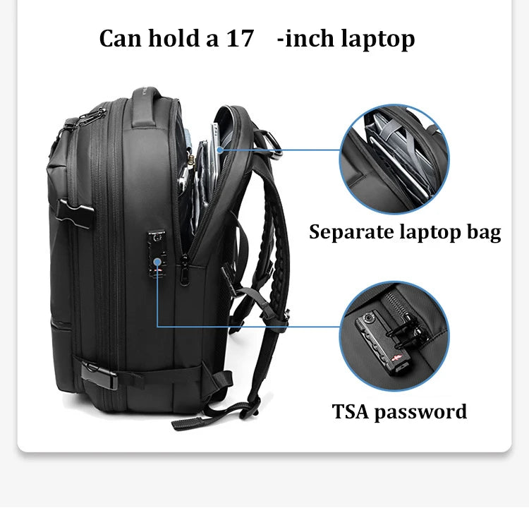 Vacuum Compression Backpack for Travel and Business