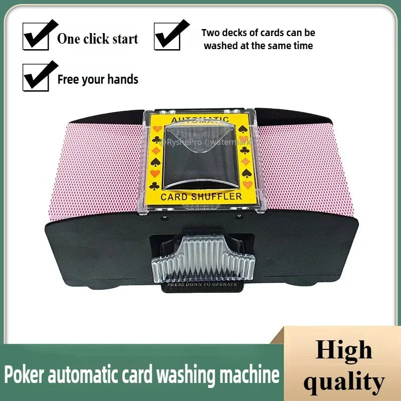Automatic Card Shuffler - USB & Battery Powered - For Poker, Blackjack & More