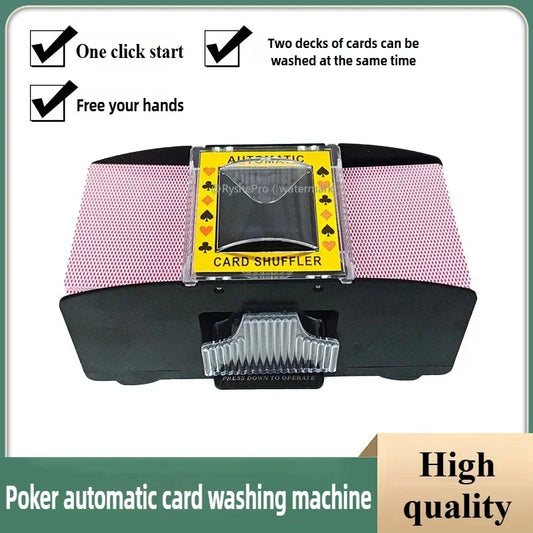 Automatic Card Shuffler - USB & Battery Powered - For Poker, Blackjack & More