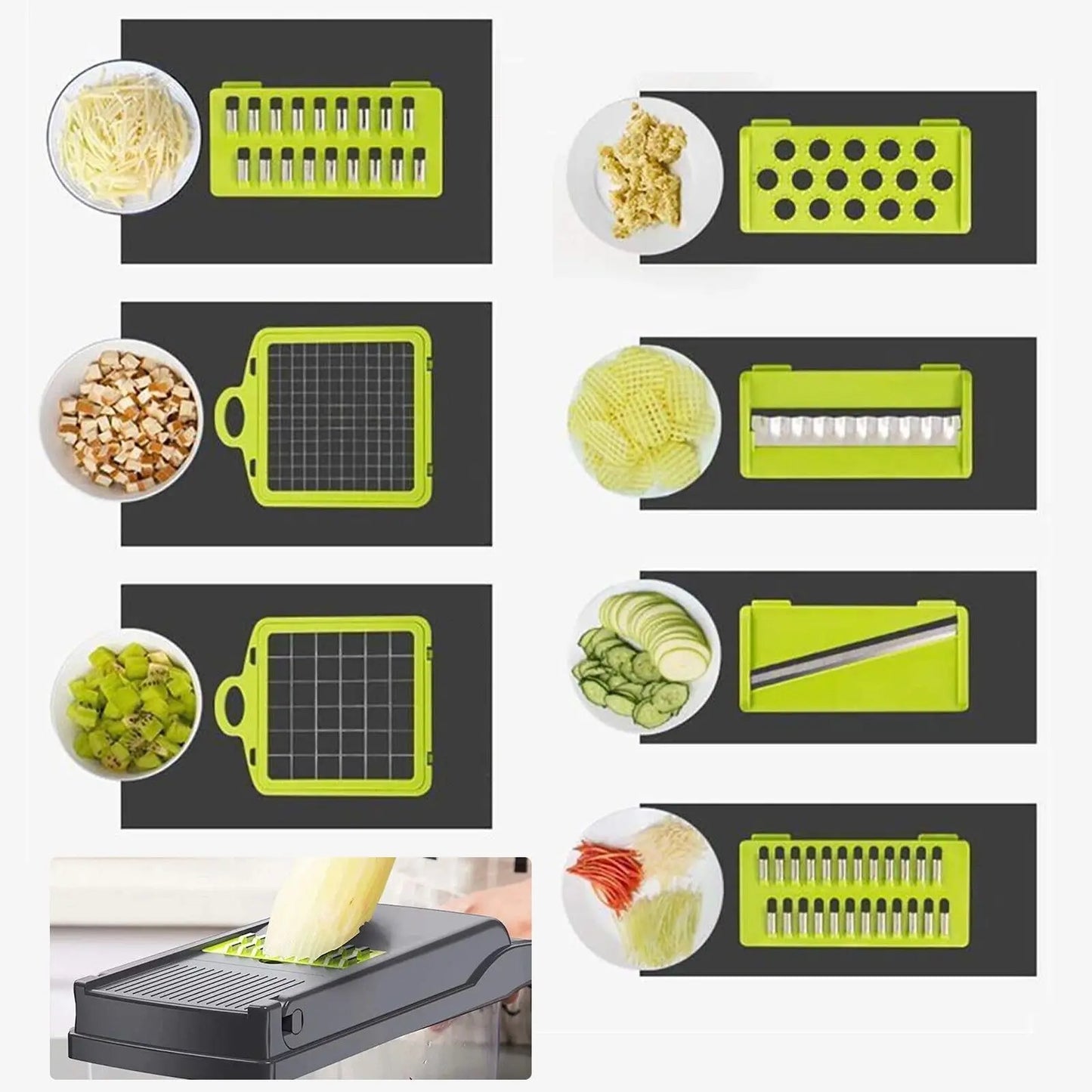 The Ultimate Kitchen Helper! 15-in-1 Food Slicer