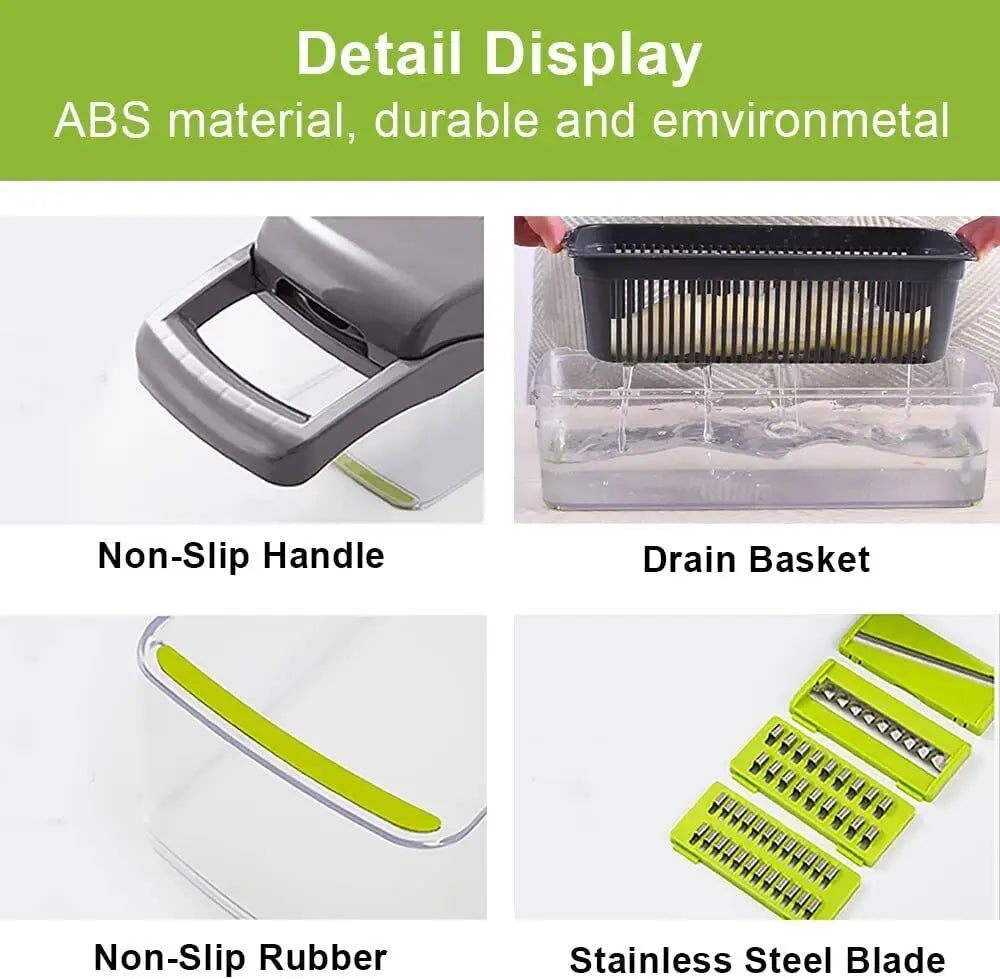 The Ultimate Kitchen Helper! 15-in-1 Food Slicer