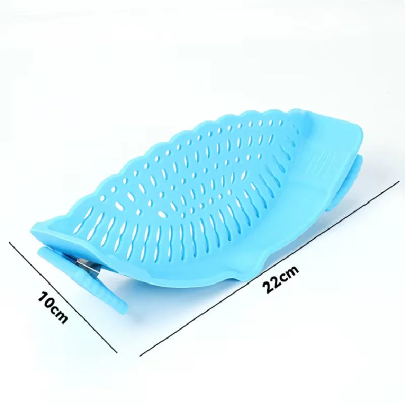 Quick-Clip Strainer: No-Spill Draining for Pots & Pans