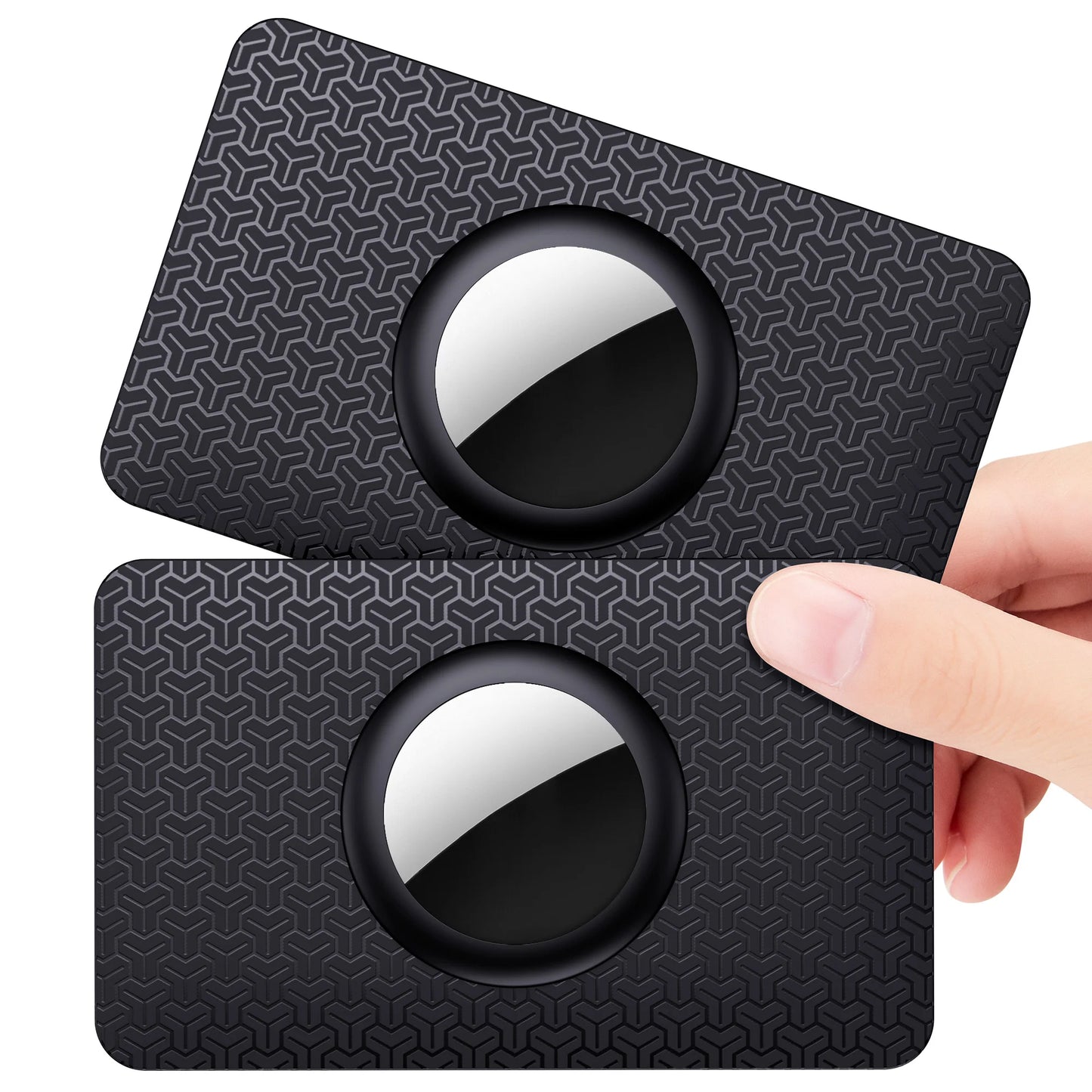 Apple AirTag Wallet Cases - 2 Pack, Card-Thin Design, GPS Tracker for Purse & Wallet