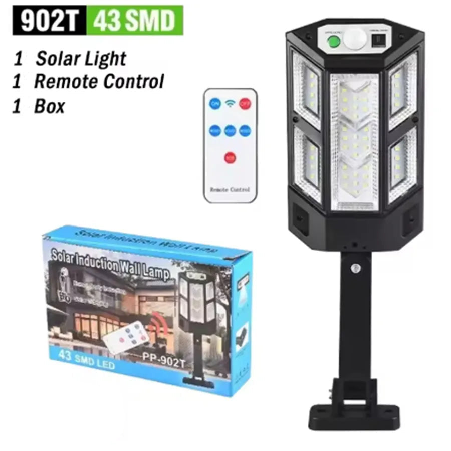 Powerful Solar Garden Light, 80,000 Lumens, Motion Activated, Waterproof