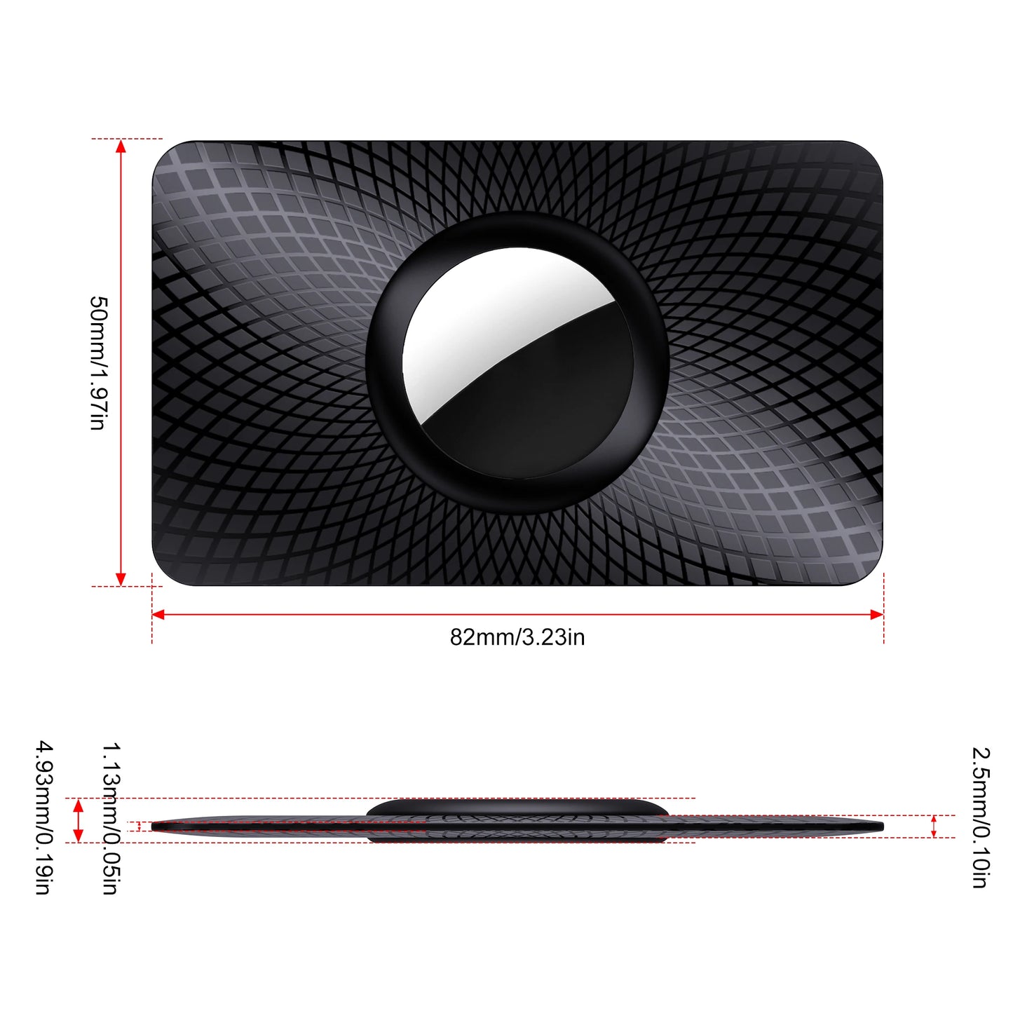Apple AirTag Wallet Cases - 2 Pack, Card-Thin Design, GPS Tracker for Purse & Wallet