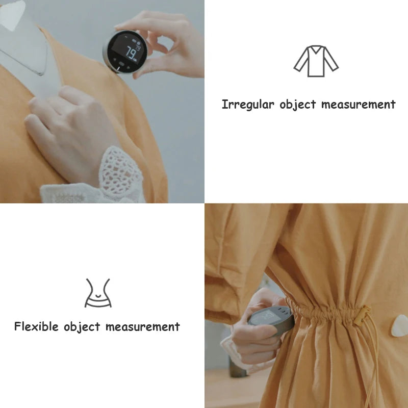 DUKA ATuMan Little Q Electric Ruler Distance Meter HD LCD Screen Measure Tools Rechargeable 99M Tape Ruler