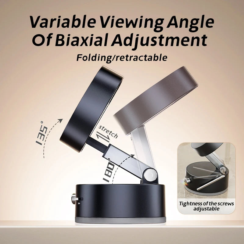 Magnetic Phone Holder: Mini Foldable Suction Cup Mount for iPhone & Android