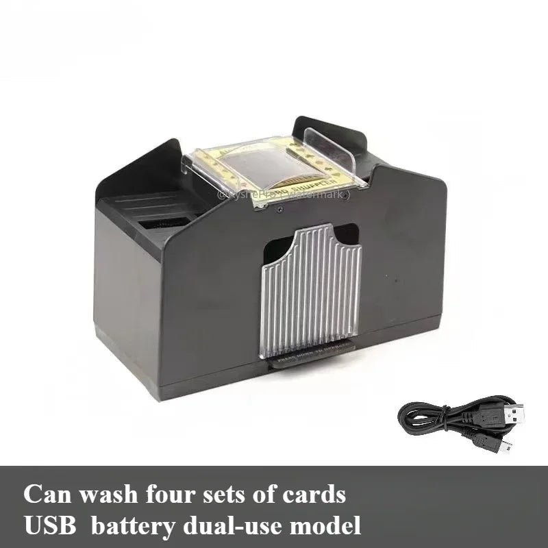 Automatic Card Shuffler - USB & Battery Powered - For Poker, Blackjack & More