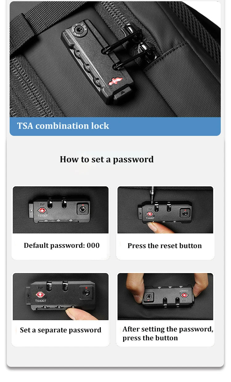 Vacuum Compression Backpack for Travel and Business