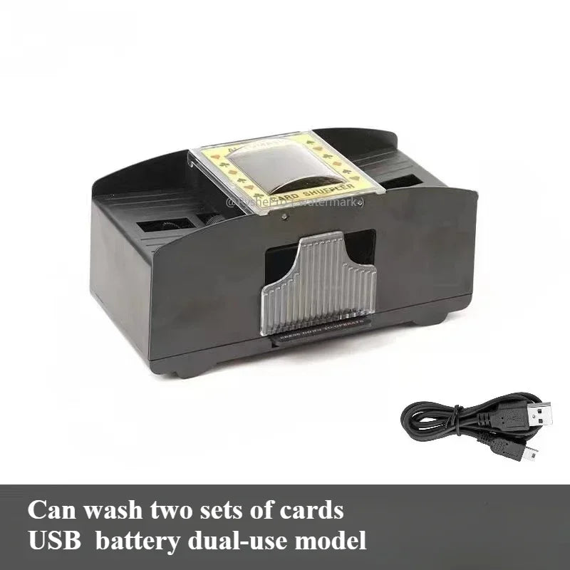 Automatic Card Shuffler - USB & Battery Powered - For Poker, Blackjack & More