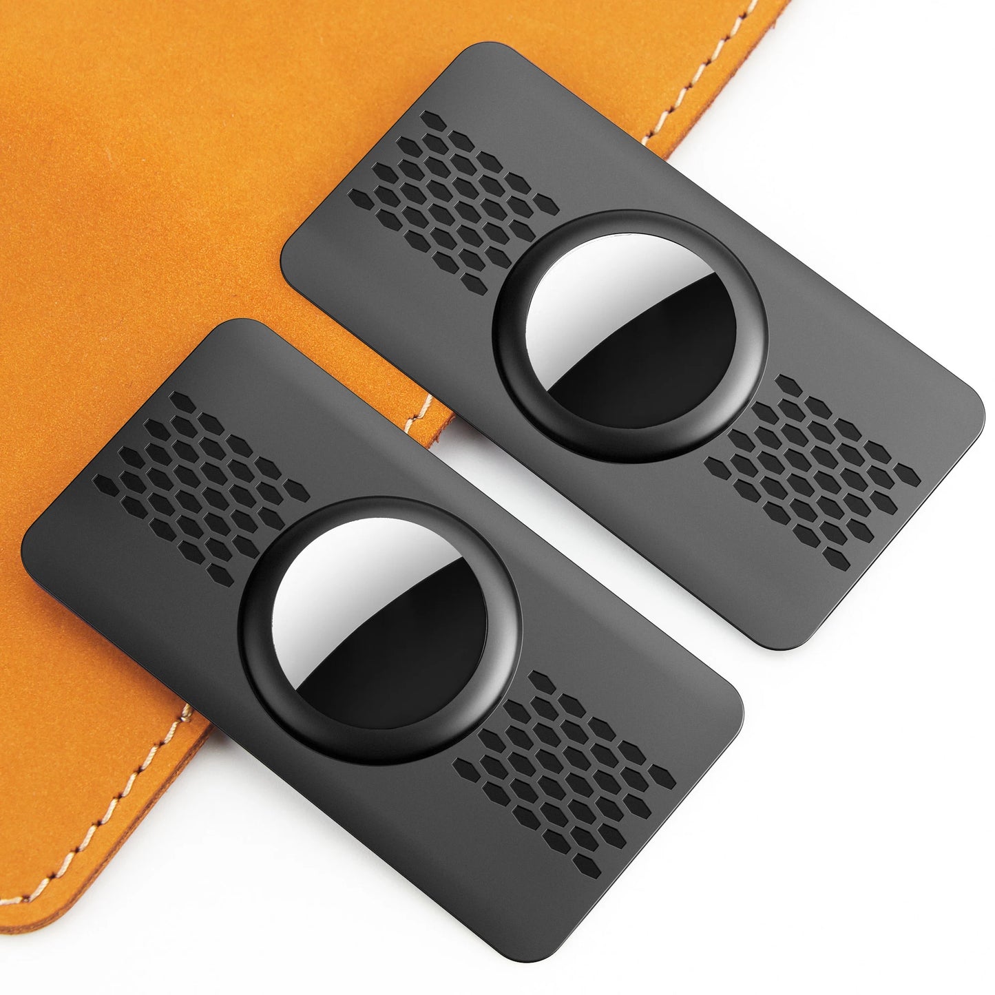 Apple AirTag Wallet Cases - 2 Pack, Card-Thin Design, GPS Tracker for Purse & Wallet