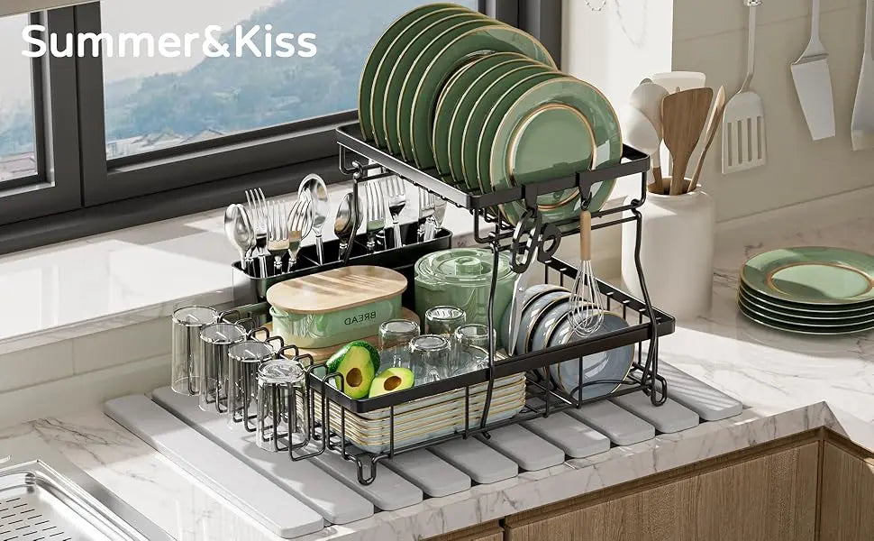 Quick Dry Stone Bathroom Mat Luxury Foldable Bathroom Rug Super Absorbent Bath Mats Non Slip Diatomaceous Earth Diatomite Mat