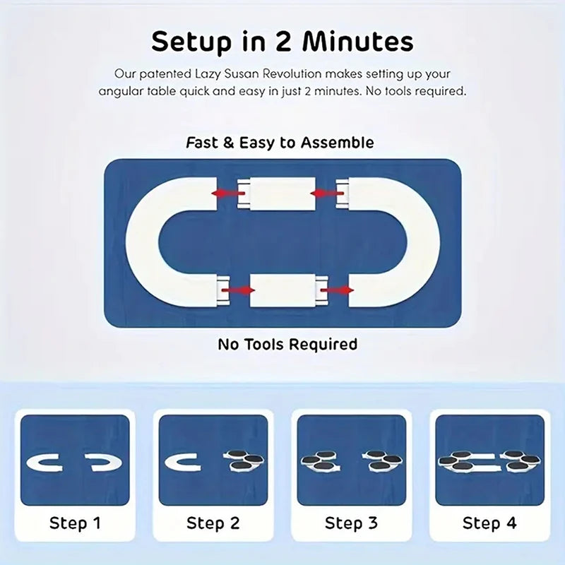 Spinning Snack Tray: Non-Slip Lazy Susan for Easy Sharing