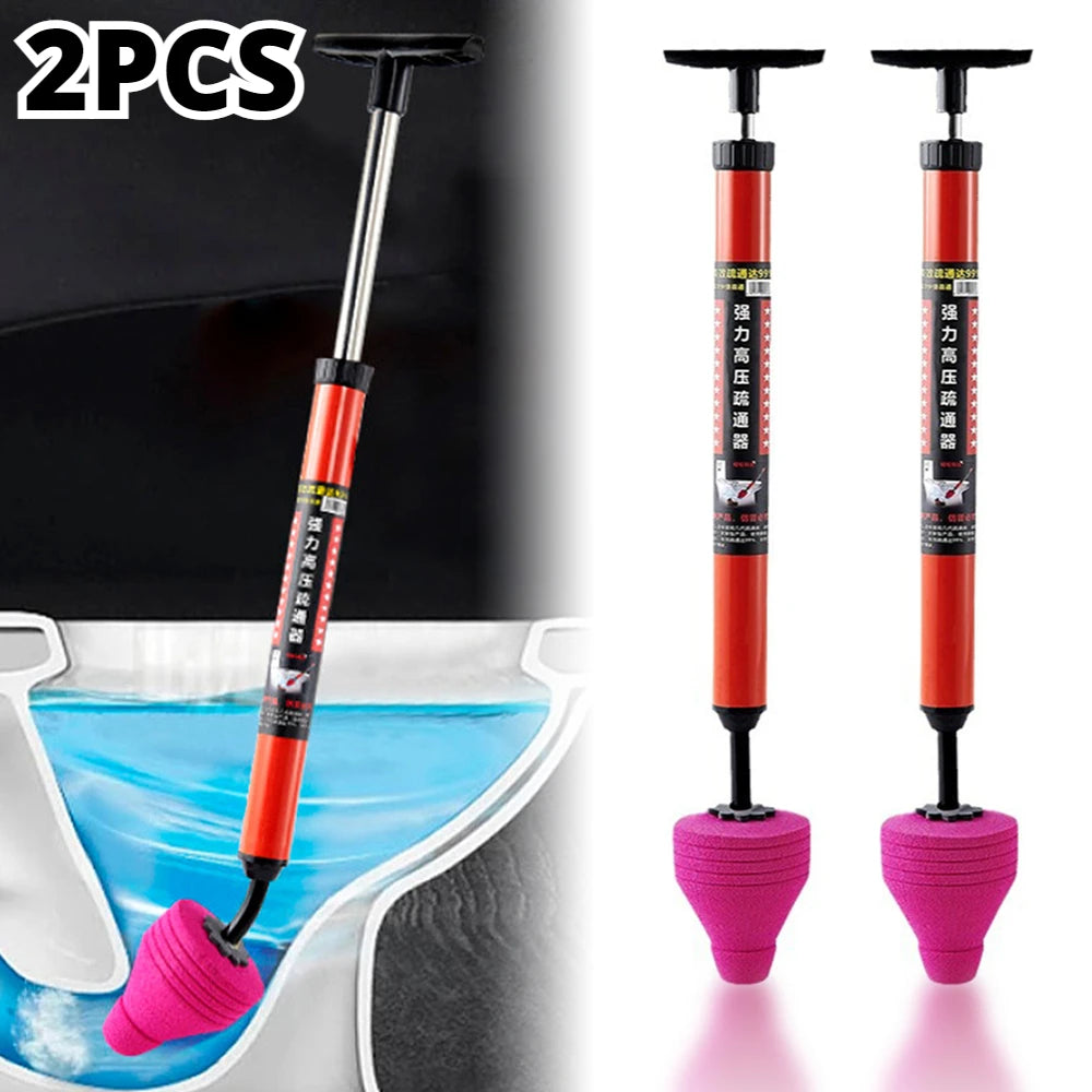 1/2PCS High Pressure Toilet Plunger Gun Quickly Unblock One Shot Air Drain Pipe Plunger Sewer Dredging Pipe Opener Drain Cleaner