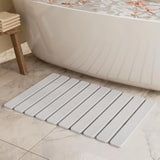 Quick Dry Stone Bathroom Mat Luxury Foldable Bathroom Rug Super Absorbent Bath Mats Non Slip Diatomaceous Earth Diatomite Mat