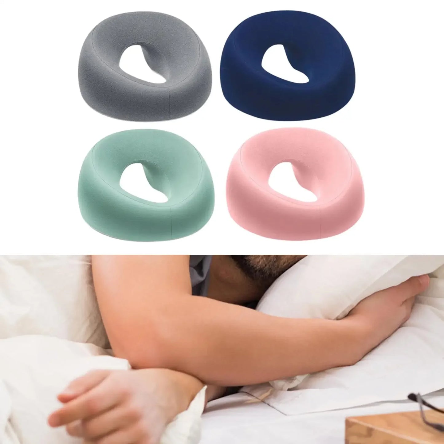 Face Down Pillow Desk Nap Pillow Prone Resting Comfort Memory Foam Ergonomics Home Massage Headrest for Beauty Salon
