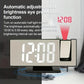 1PC Mirror multifunctional projection alarm clock Intelligent luminous clock Bedroom large screen projection clock