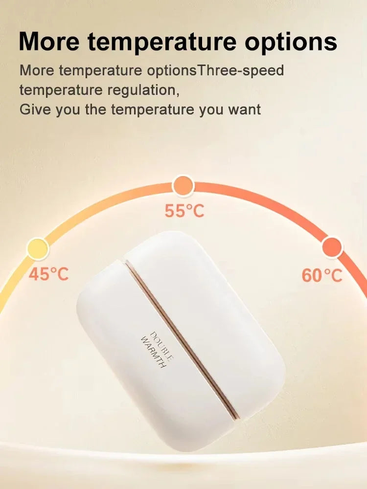 Xiaomi 2-in-1 Magnetic Rechargeable Hand Warmer – Portable Electric Pocket Heater with Long-Lasting Safe Heating