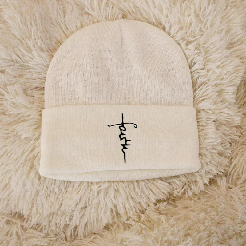 Embroidered Letter Beanies Bonnet For Women&Men 2Layer Silk Satin Lined Anti Static Knitted Hat Autumn Winter SKi Skullies Cap