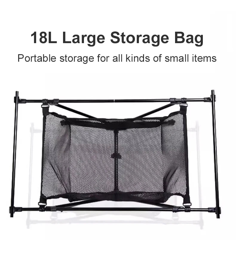 Westtune Portable Camping Folding Table – Lightweight Aluminum Alloy Outdoor Table with Accessories & Multifunctional Design