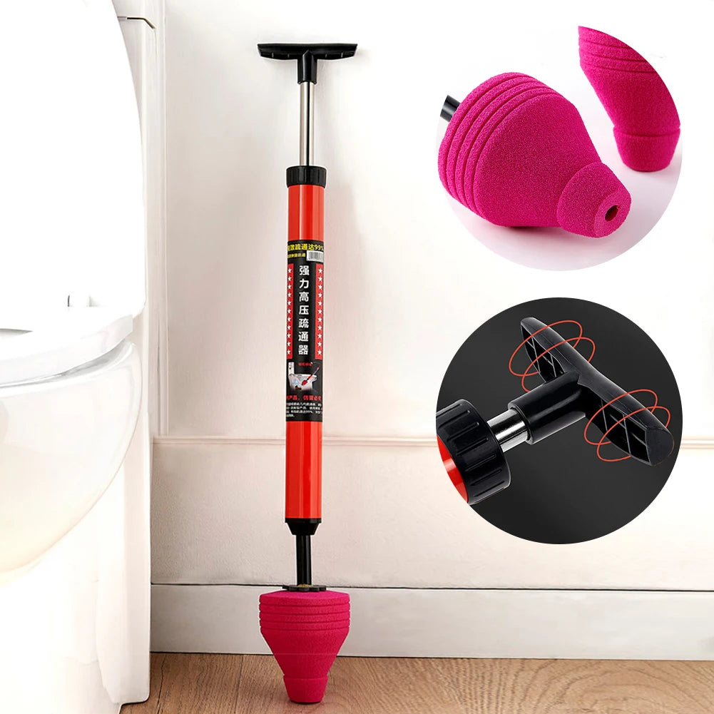 1/2PCS High Pressure Toilet Plunger Gun Quickly Unblock One Shot Air Drain Pipe Plunger Sewer Dredging Pipe Opener Drain Cleaner