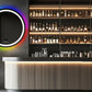 LED Bathroom Mirror Round 800x800mm Wall Hanging Mirror Anti Fog Bluetooth Speaker Brightness Memory Front Light & RGB Backlit