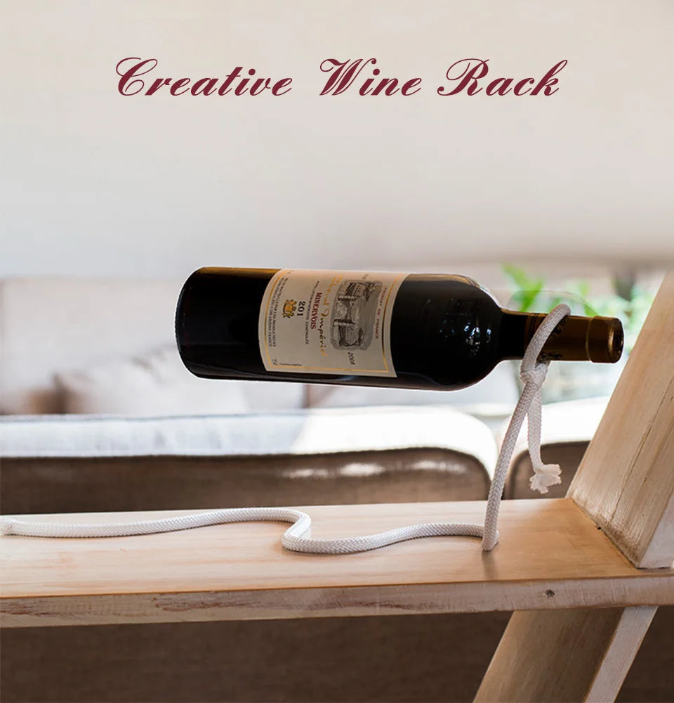 Rope Red Wine Rack Snake Bracket Wine Bottle Holder Modern Style For Home Decoration Table Decor Wine Cabinet Display
