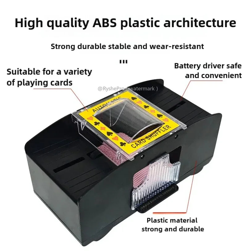 Automatic Card Shuffler - USB & Battery Powered - For Poker, Blackjack & More