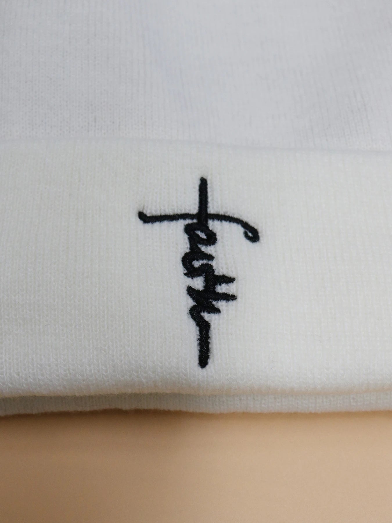 Embroidered Letter Beanies Bonnet For Women&Men 2Layer Silk Satin Lined Anti Static Knitted Hat Autumn Winter SKi Skullies Cap