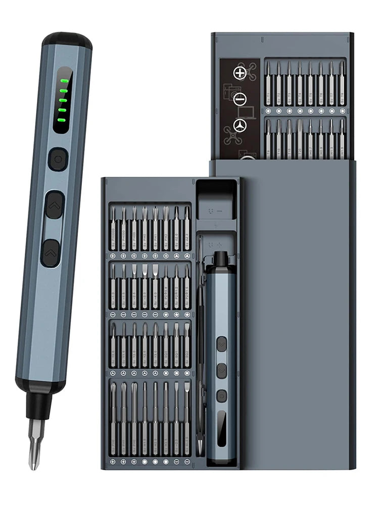 68-in-1 Electric Screwdriver Set – Precision Magnetic Bits, 5 Torque Modes for Electronics & Repairs