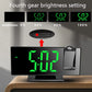 1PC Mirror multifunctional projection alarm clock Intelligent luminous clock Bedroom large screen projection clock