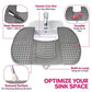 Collapsible Sink Cover and Silicone Makeup Pad with Bathroom Storage Shelves and Racks for Great Space Saving