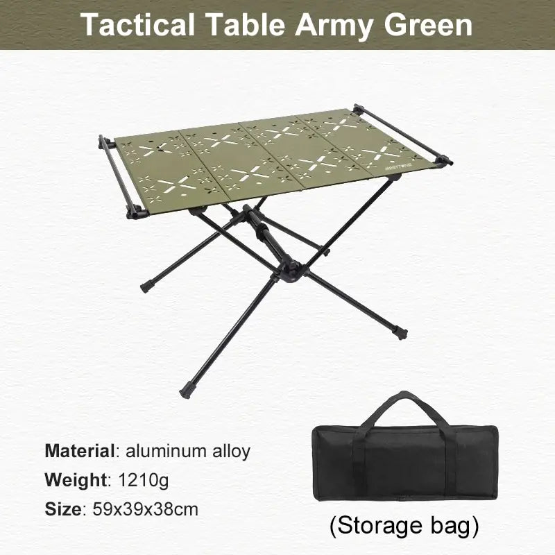 Westtune Portable Camping Folding Table – Lightweight Aluminum Alloy Outdoor Table with Accessories & Multifunctional Design