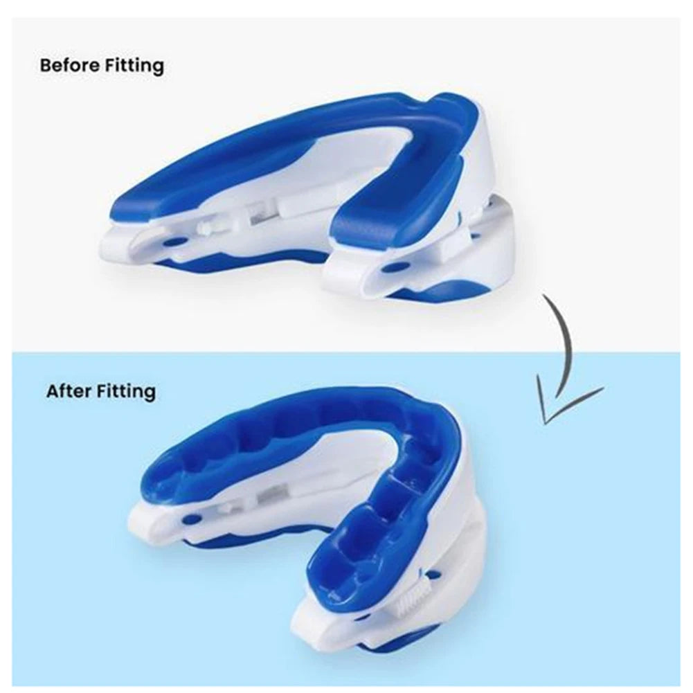 Anti-Snoring Mouthpiece Anti-Snoring Device Adjustable Jaw Positioning Night Time Teeth Mouthguard & Sleeping Bite Guard