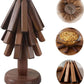 Folding Wooden Trivets, Tree Design, Heat-Resistant Coasters (Set of 3)