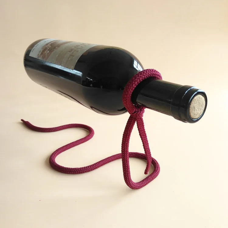 Rope Red Wine Rack Snake Bracket Wine Bottle Holder Modern Style For Home Decoration Table Decor Wine Cabinet Display