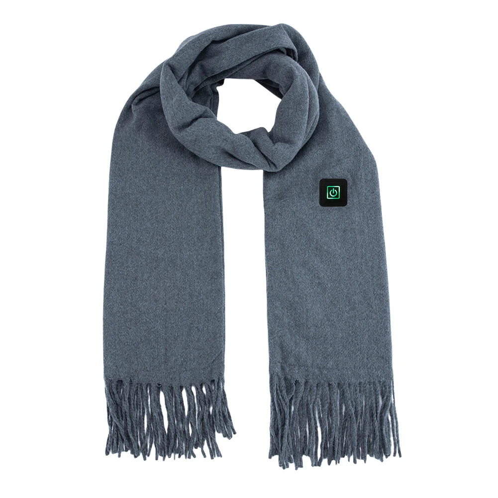 Electric USB Heated Scarf Neck Heating Pad 3 Temperature Adjustable Heated Neck Warmer Heating Neck Wrap for Men Women