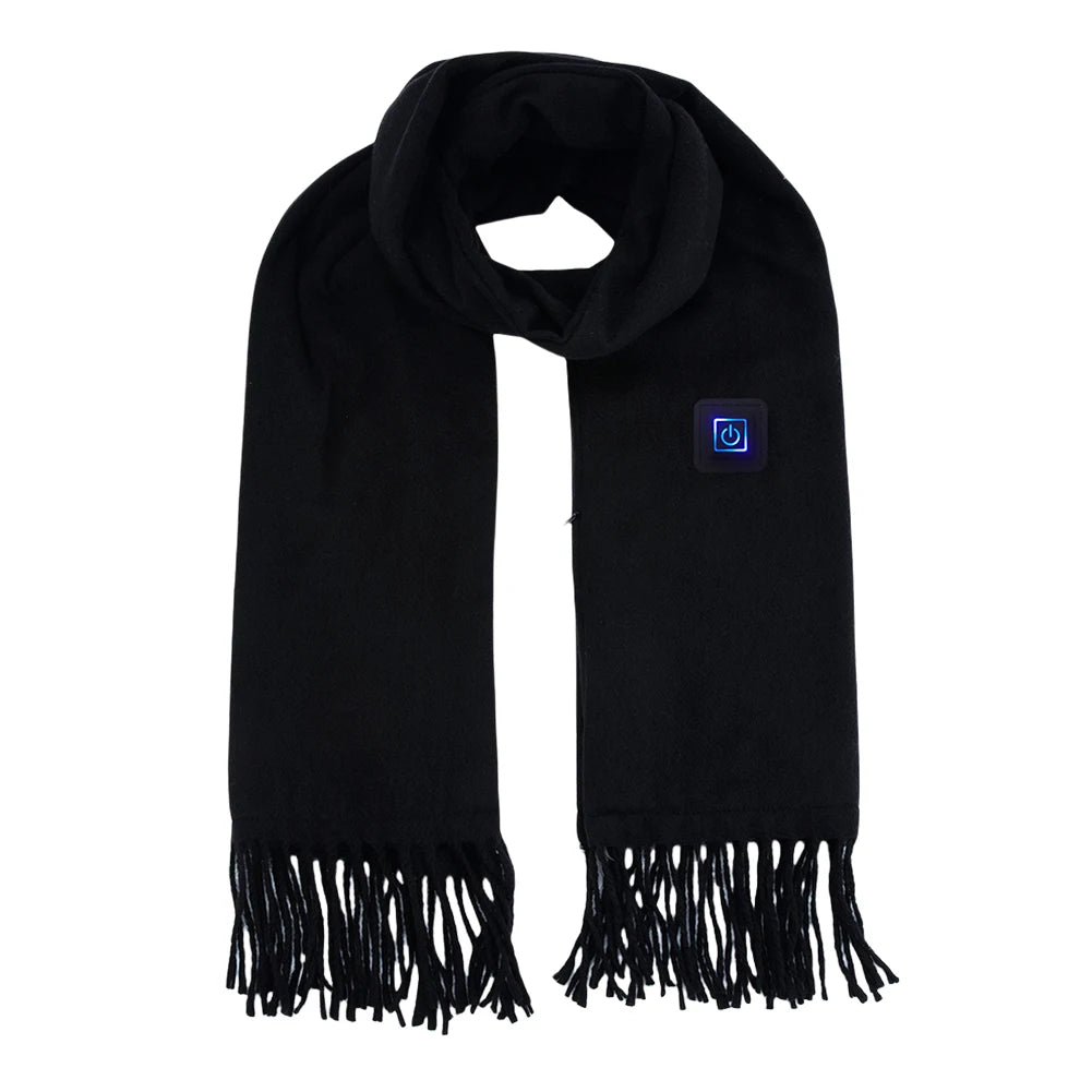 Electric USB Heated Scarf Neck Heating Pad 3 Temperature Adjustable Heated Neck Warmer Heating Neck Wrap for Men Women